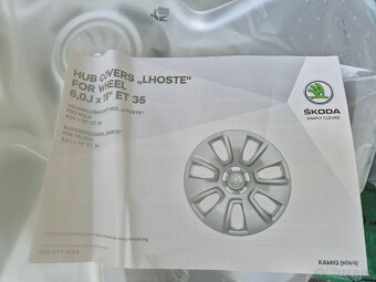 Nové originál 16" kryty kol (poklice) LHOSTE Škoda Kamiq - 2