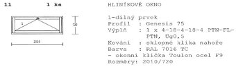 Hliníkové okno - 2