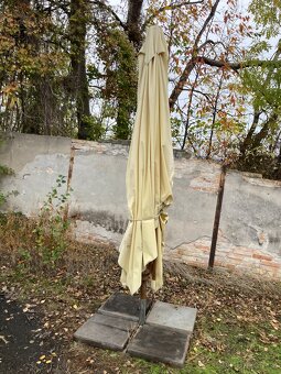 Hospodský slunečník Moravia 3x3 m - dřevěný - 2