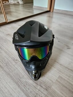 Nová Full Face přilba GT Bikes vel. M + brýle - Sleva - 2