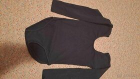 Dívčí taneční, baletní dres černý - 2
