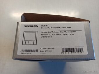 Pokojový termostat / jednotka Seltron RCD20 - 2