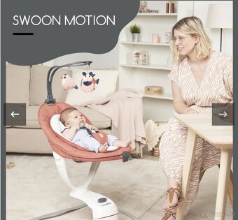Babymoov Lehačka Swoon Motion  Houpačka se 2 režimy houpání - 2
