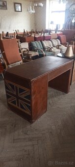 Psací stůl do prostoru kožený top model - 2