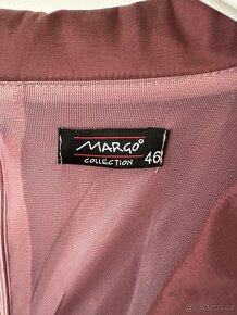 Vínové šaty áčkového střihu - 2