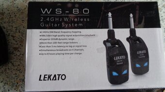 Bezdrátový kytarový system Lekáto WS80 - 2