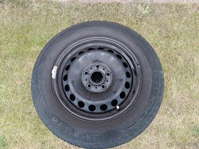 Sada letních pneu s ráfky - rozteč 5x112, pneu 195/65 R15 - 2