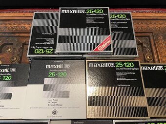 magnetofonové pásky Maxell 18cm + alu cívky - 2