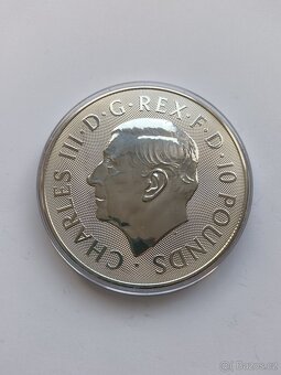 Mince 10 uncí čistého stříbra 999,9 - 2