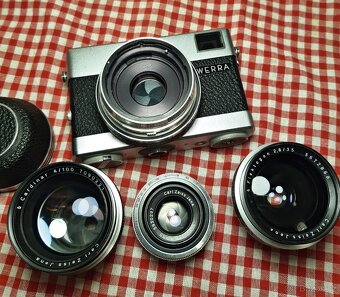 Werra 3 + Tessar 2.8/50, Flektogon 2.8/35, Cardinar 4/100 - 2