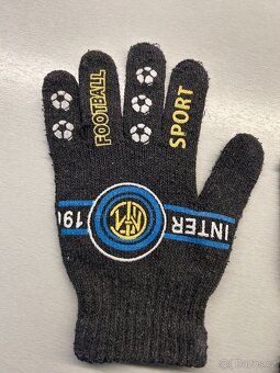 Rukavice zimní Inter Milan, šedivé - 2