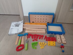Hrací  dřevěný ponk (stolek) pracovní nářadí - 2