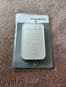 Stříbrný slitek 100g - 2
