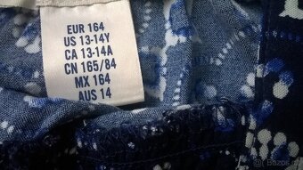 H&M letní overal se vzorem vel.164 - 2