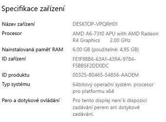 notebook HP 15 15,6 palců - 2