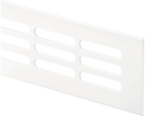 Větrací mřížka - 100x400mm - elox, bílá - 2