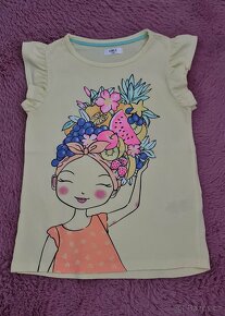 3 dívčí tílka PEPCO, lupilu vel. 110/116 - 2