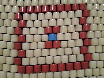 Retro dečka/podložka ze skleněných korálků - 2