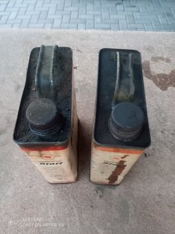 START Benzina 2ks staré plechovky jako deko - 2