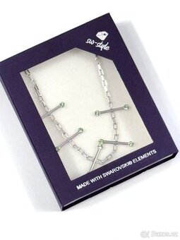 Swarovski Elements, náhrdelník tyčinky - 2