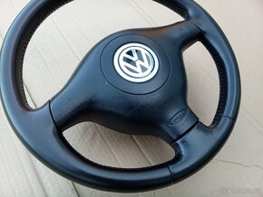 VW Golf Passat tříramínko kůže volant + airbag - 2