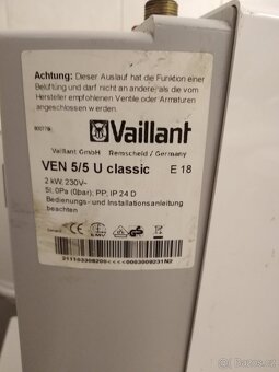 Vaillant malý boiler ohřívač 2 kW, 5 l - 2