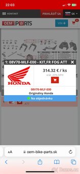 Držák na mlhovky Honda NT 1100 - 2