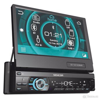 SCT 9412DBMR Autorádio s Bluetooth, DAB+ a 7" displejem - 2