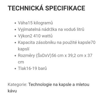 Nespresso kávovar DEMINI 220 - 2
