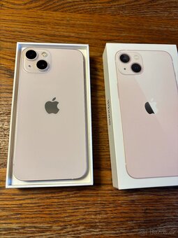 iPhone 13 128GB růžový, výborný stav bez škrábanců - 2