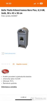 Krbové kamna málo používáne - 2