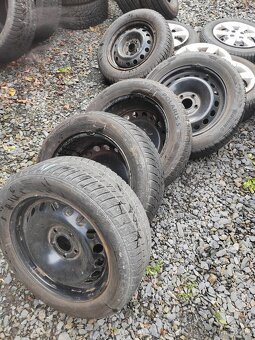 Prodám orig alu 16 Renault laguna zimní pneu 205/55/16 - 2