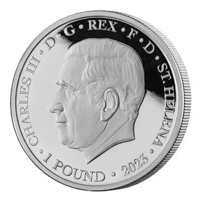 ST GEORGE AND THE DRAGON Stříbrná mince 1 Oz  1 libra 2023 - 2