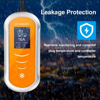 Nabíječka 11kW na elektromobil, Wifi, 5 metrů, 7 metrů - 2