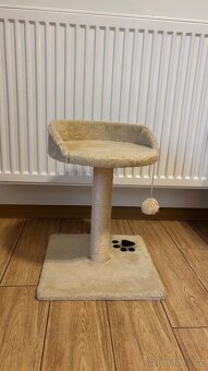 Kočičí odpočívadlo – béžové, kompaktní - 2