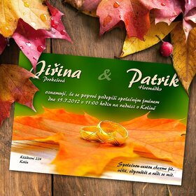 Svatební oznámení - 20ks - 2