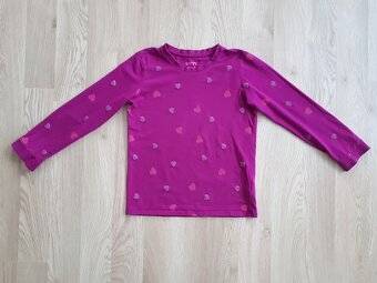 DÍVČÍ PYŽAMO SE SRDÍČKY • TCHIBO vel. 134-140 - 2