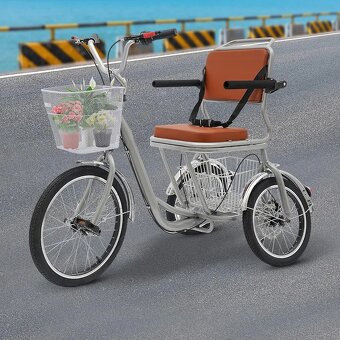 Nová  tříkolka pro seniory  s opěradlem - 2