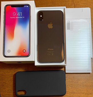 iPhone X Šedá BATERIE 100% TOP - 2