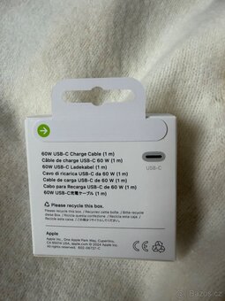 USB C 60w nabíjecí kabel charge cable 1m - 2