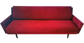 Křesla, rozkládací gauč a jídelní židle - červená - 2