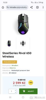SteelSeries Rival 650 VÝKONNÁ HERNÍ MYŠ - 2