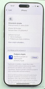 Apple iPhone 16 Pro Max / 256 GB / V záruce do 1/27. - 2