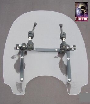 Plexi na chopper univerzální velké 56x47 cm,nové. - 2