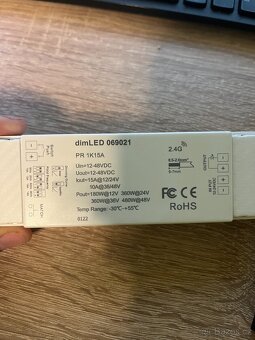Stmívač na LED pásek dim LED PR1K15A + kompatibiliní ovladač - 2