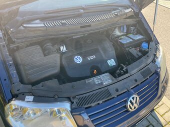 VW SHARAN modrá barva, 2003, nafta 1 896 cm3 85 kW - 2