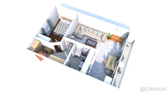 Byt 2+kk 49m² v osobním vlastnictví Bílina, ulice Aléská - 2