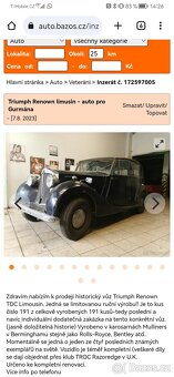 Triumph Renown TDC limusin 1953 - 2