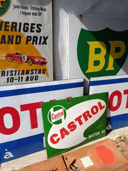 Stará smaltovaná cedule Castrol 1959, slušná, značená - 2