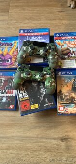 PS 4 Slim 500gb, 2x ovladače, 6 her - 2
